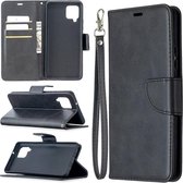 Samsung Galaxy A42 hoesje - MobyDefend Wallet Book Case Met Koord - Zwart - GSM Hoesje - Telefoonhoesje Geschikt Voor: Samsung Galaxy A42