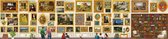 Grafika - Reis rond de kunst (kunst puzzel, 54.000 stukjes, 864 x 204 cm) met grote korting