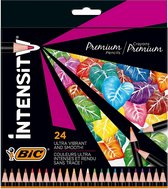 BIC Intensity Premium kleurpotloden voor volwassenen met onbreekbare vulling – Diverse kleuren - Pak van 24
