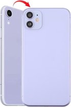 Behuizingsdeksel achterkant met uiterlijk imitatie van iP11 voor iPhone XR (met SIM-kaartlade en zijknoppen) (paars)