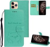 Voor iPhone 11 Pro Max Chai Dog Pattern Horizontale flip lederen hoes met beugel & kaartsleuf & portemonnee & lanyard (groen)