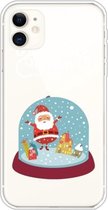 Voor iPhone 11 Trendy schattig kerstpatroon Case Clear TPU Cover Phone Cases (Crystal Ball)