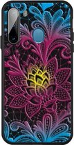 Voor Galaxy A21 Pattern Printing Embossment TPU Mobile Case (oogverblindend kant)