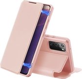Voor Samsung Galaxy Note20 DUX DUCIS Skin X-serie PU + TPU horizontale flip lederen tas met houder en kaartsleuven (roze)