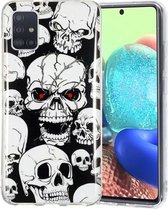 Voor Samsung Galaxy A51 5G Lichtgevende TPU mobiele telefoon beschermhoes (Ghost Head)