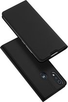 Voor Motorola Moto E6s (2020) DUX DUCIS Skin Pro Series Horizontale flip PU + TPU lederen tas, met houder en kaartsleuven (zwart)