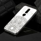 Voor Nokia 7.1 Marble Pattern Soft TPU beschermhoes (Mandala)