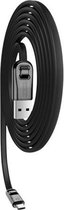 JOYROOM MS-1030M1 Creative Series 1m 3A USB naar USB-C / Type-C Data Sync-oplaadkabel (zwart)