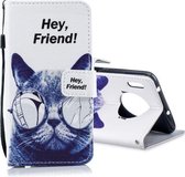 Voor Huawei Mate 30 Pro Horizontale lederen flip case met houder & kaartsleuven & portemonnee (Cool Cat)