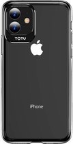 Voor iPhone 11 TOTUDESIGN Clear Crystal Series Metal + PC beschermhoes (zwart)