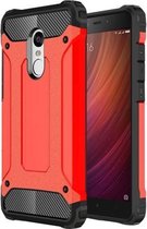 Voor Xiaomi Redmi Note 4 Tough Armor TPU + PC combinatiebehuizing (rood)