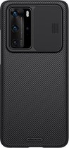 Voor Huawei P40 Pro NILLKIN Black Mirror Series Camshield Volledige Dekking Stofdicht Krasbestendig Mobiele Telefoon Case (Zwart)