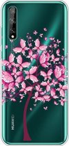 Voor Huawei Enjoy 10s Lucency Painted TPU beschermhoes (vlinderboom)