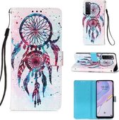 Voor Huawei nova 7 5G 3D Schilderen Horizontale Flip Leren Case met Houder & Kaartsleuf & Lanyard (Kleurrijke Windgong)