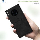 Voor Huawei Mate 30 Pro 5G (Leer) PINWUYO Zun Serie PC + TPU + Huid Waterdicht Anti-val All-inclusive Beschermhoes (Zwart)