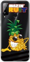 Voor Huawei Honor Play 4T schokbestendig geverfd transparant TPU beschermhoes (ananas)