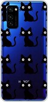 Voor Huawei Honor V30 Lucency Painted TPU beschermhoes (katten)