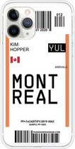 Voor iPhone 11 Pro Boarding Pass Series TPU telefoon beschermhoes (Montreal)