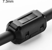 UGREEN Afneembare Snap Type Filter Anti-interferentie Magnetische Ring voor Ronde Audio Video Kabel, Diameter: 7,3 mm