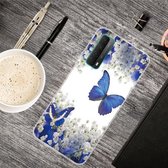 Voor Huawei P Smart 2021 Gekleurde tekening Clear TPU beschermhoesjes (vlinder)