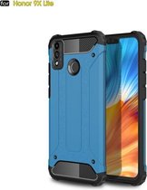 Voor Huawei Honor 9X lite Magic Armor TPU + PC combinatiehoes (blauw)