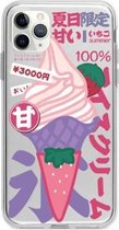 Voor iPhone 11 Pro Lucency Painted TPU Protective (Strawberry Ice Cream)