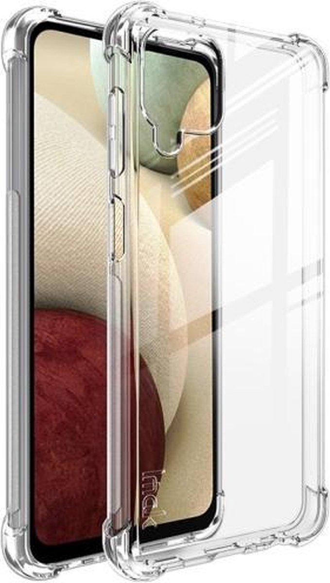 Imak Voor Samsung Galaxy A12 5G IMAK All-inclusive schokbestendige airbag TPU-hoes met schermbeschermer (transparant)