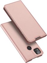 Voor Geschikt voor Xiaomi Redmi 9C DUX DUCIS Skin Pro-serie Horizontale flip PU + TPU lederen tas, met houder en kaartsleuven (roségoud)
