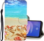 Voor Vivo Y17 / Y12 / Y15 3D Gekleurde Tekening Horizontale Flip PU Leren Case met Houder & Kaartsleuven & Portemonnee (Pentagram)