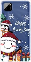 Voor Huawei Y5p Christmas Series Transparant TPU beschermhoes (Cute Penguin Snowman)