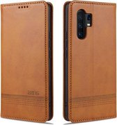 Voor vivo X30 / X30 Pro AZNS Magnetische Kalf Textuur Horizontale Flip Leren Case met Kaartsleuven & Houder & Portemonnee (Lichtbruin)