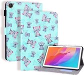 Huawei Enjoy Tablet 2 Gekleurde tekening Horizontale flip lederen hoes met houder & kaartsleuf & fotolijst (beer)