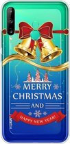 Voor Huawei P40 Lite E Christmas Series Transparante TPU beschermhoes (Golden Bell)