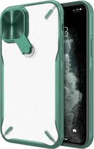 NILLKIN Cyclops PC + TPU beschermhoes met beweegbare standaard voor iPhone 12 Pro Max (groen)