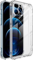 IMAK All Coverage Shockproof Airbag TPU Case voor iPhone 12 Pro (transparant)