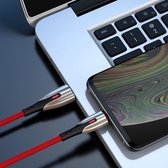 JOYROOM S-M379 3.0A 8-pins naar USB snelladende gevlochten datakabel, lengte: 1m (rood)