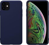 Voor iPhone 11 NILLKIN Met rubber omwikkelde TPU-beschermhoes (blauw)