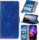 Retro Crazy Horse Texture Horizontale Flip Leren Case voor iPhone 11 Pro, met Houder & Kaartsleuven & Fotolijst & Portemonnee (Blauw)