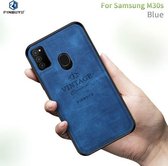 Voor Galaxy M30S PINWUYO Zun-serie PC + TPU + huid Waterdicht en anti-val All-inclusive beschermende schaal (blauw)