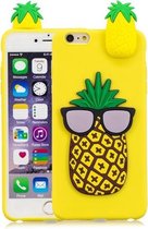 Voor iPhone 6 Plus & 6s Plus 3D Cartoon patroon schokbestendig TPU beschermhoes (grote ananas)