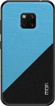 MOFI schokbestendige TPU + pc + stoffen hoes voor Huawei Mate 20 Pro (blauw)