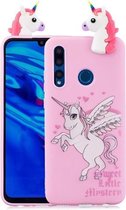 Voor Huawei Enjoy 9s schokbestendig Cartoon TPU beschermhoes (eenhoorn)