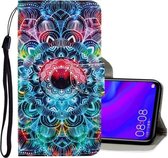 Voor Huawei Mate 30 Lite 3D Gekleurde Tekening Horizontale Flip PU Lederen Case met Houder & Kaartsleuven & Portemonnee (Mandala)