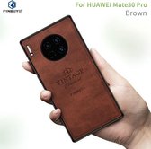 Voor Huawei Mate 30 Pro PINWUYO Zun Serie PC + TPU + Huid Waterdicht en Anti-fall All-inclusive beschermhoes (bruin)