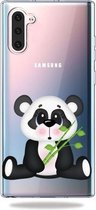 Patroon afdrukken Zachte TPU mobiele telefoon beschermhoes voor Galaxy Note10 (bamboe beer)