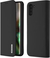 DUX DUCIS Wish-serie horizontale lederen flip-hoes met houder en kaartsleuven voor Galaxy Note 10 (zwart)