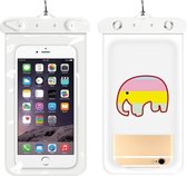 10 STKS Girly Heart Thickened Cartoon Phone Waterproof Bag (Rainbow Elephant)