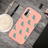 Voor Galaxy Note 10+ Cartoon Animal Pattern schokbestendige TPU beschermhoes (oranje dinosaurussen)