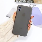 Voor iPhone XS / X 1,5 mm vloeibare emulsie doorschijnende TPU-hoes (zwart)
