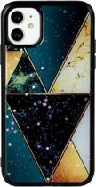 Voor iPhone 11 Marble Series Stars Powder Dropping Epoxy TPU beschermhoes (splicing Marble)